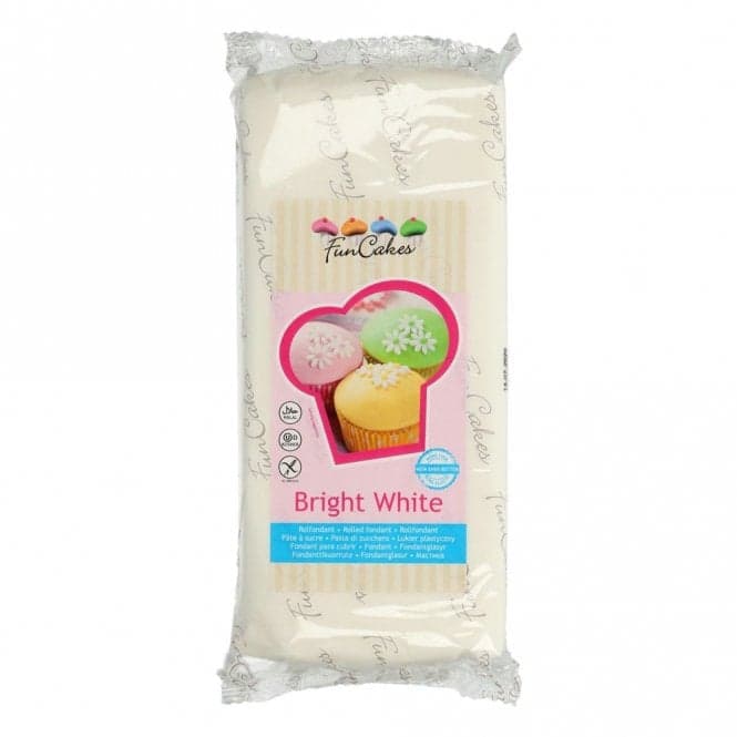 Funcakes Fondant - Bright White - 1kg by Cake Craft Company