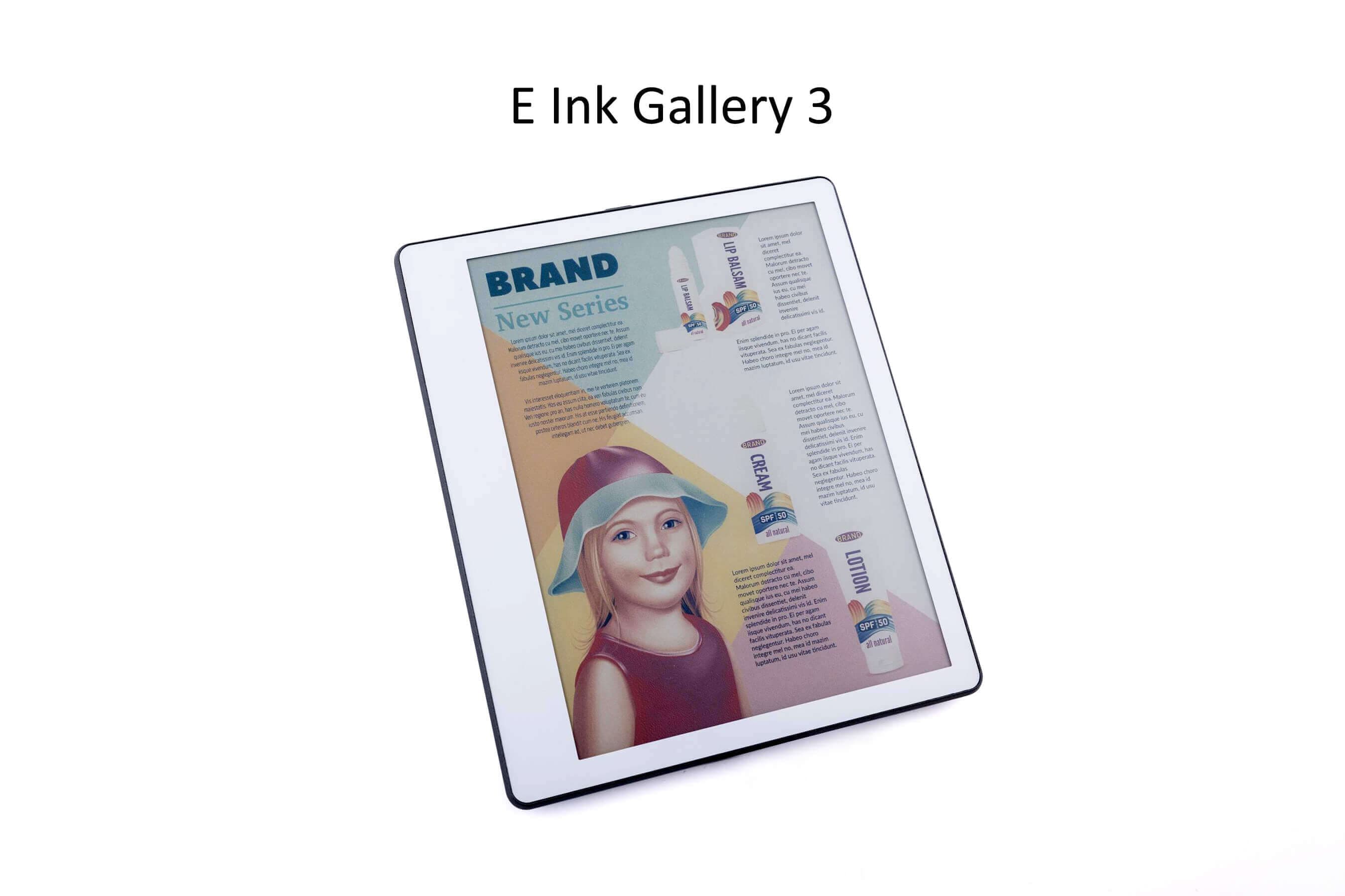 E Ink Launches E Ink Gallery 3 Color ePaper for Sustainable Digital Reading
