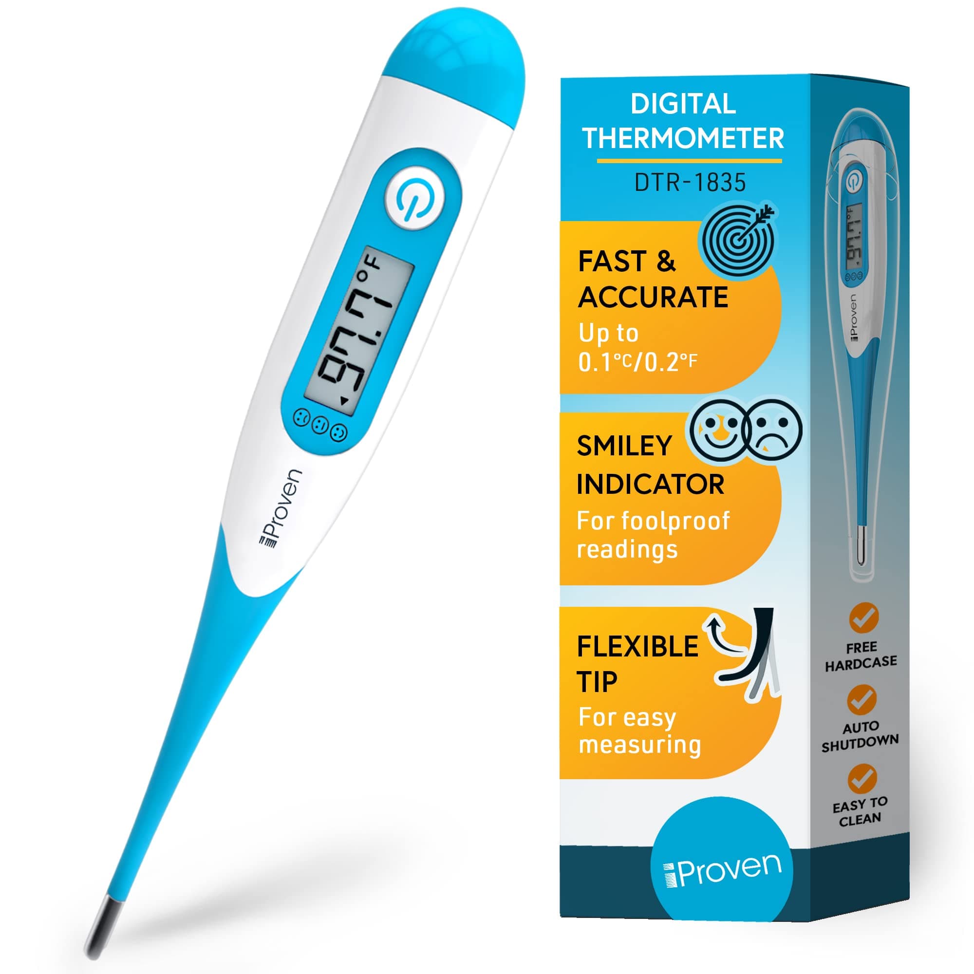 iProven Digital Oral Thermometer for Adults & Kids - Fast ...