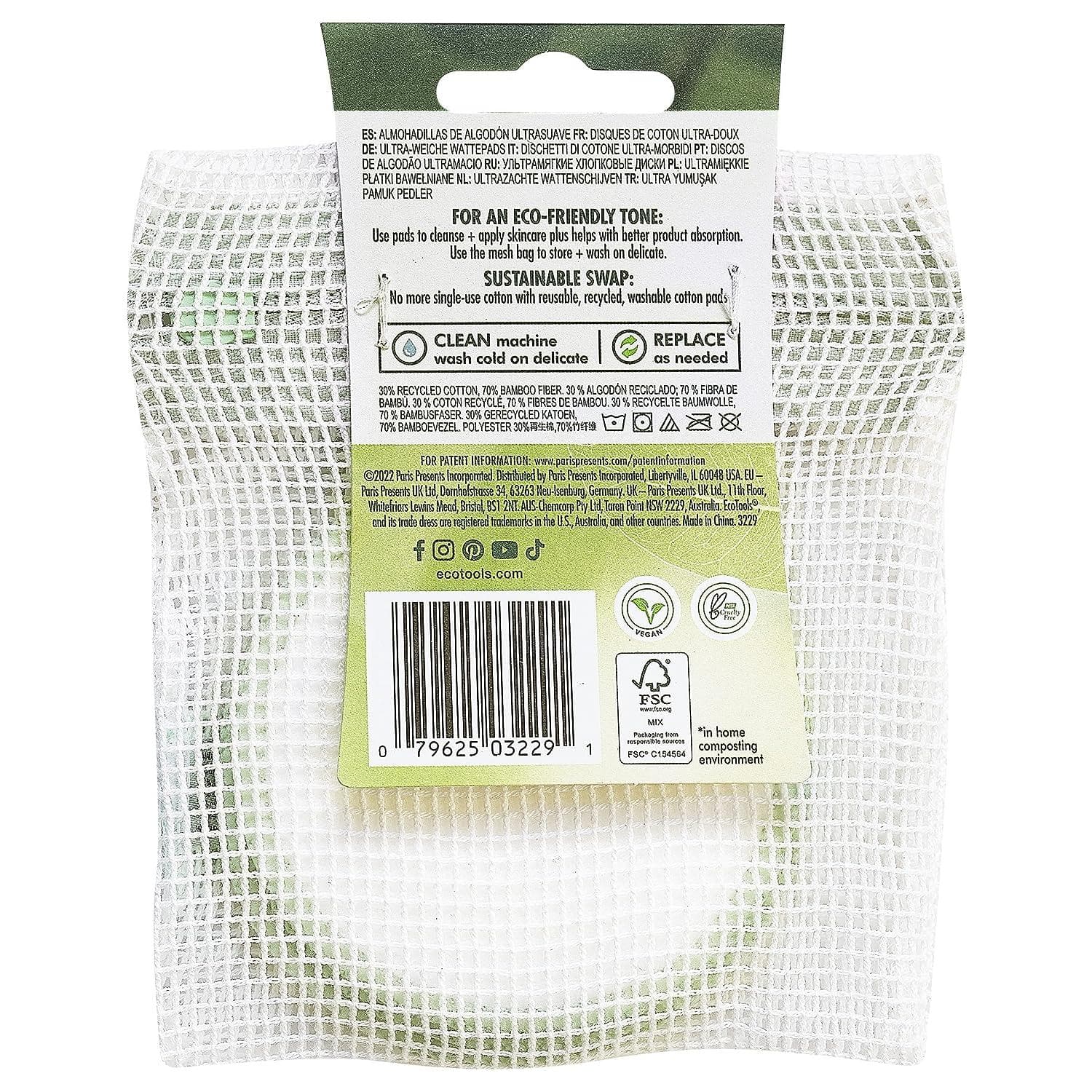 EcoTools Reusable Cotton Pads | Ultra Soft Makeup Remover ...