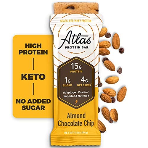 Atlas Bar - Keto Protein Bars, Almond Chocolate Chip - High ...