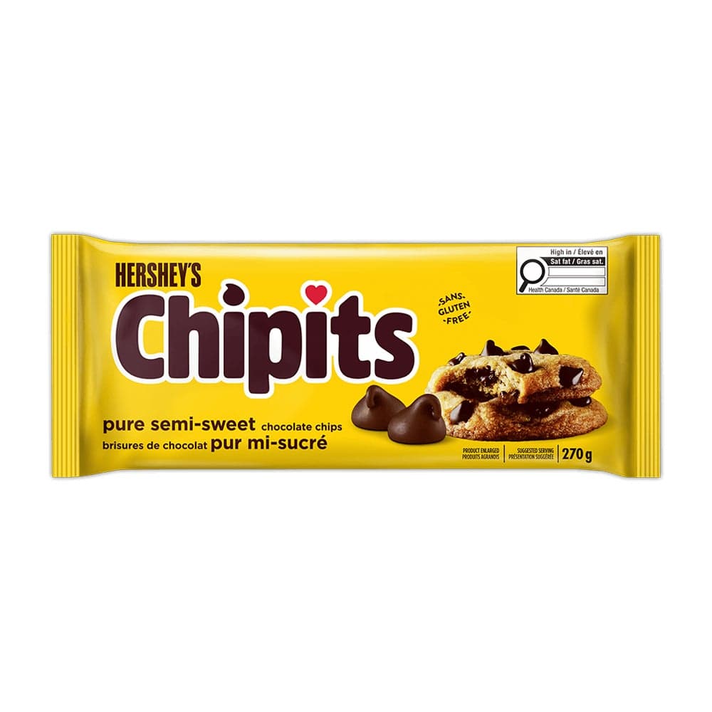 HERSHEY'S CHIPITS MINI KISSES Milk Chocolate Chips, 270g Bag | atelier ...
