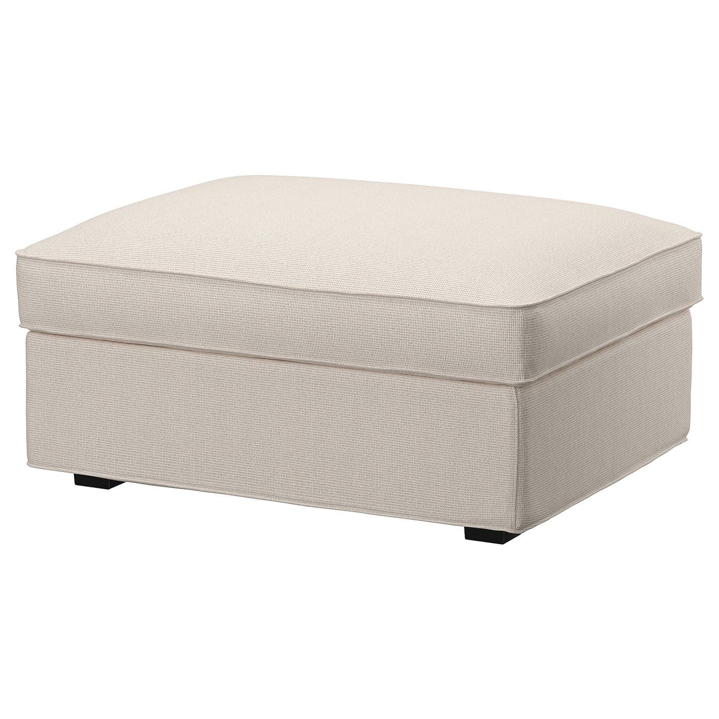 KIVIK ottoman with storage, Tresund light beige - IKEA