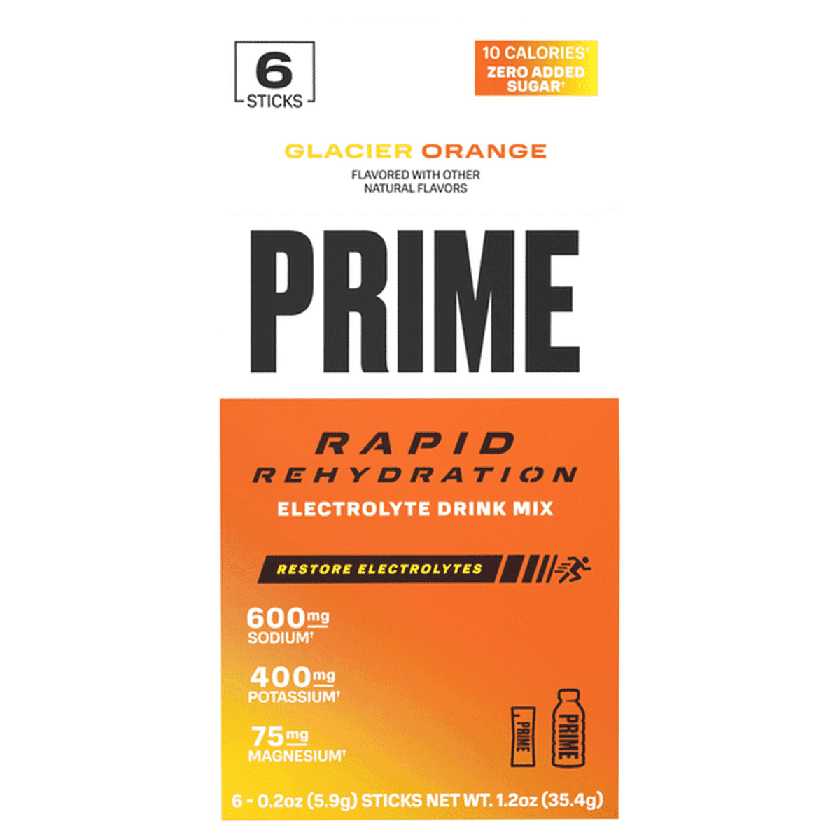 Prime Rapid Rehydration Glacier Orange Electrolyte Drink Mix (0.2 oz ...