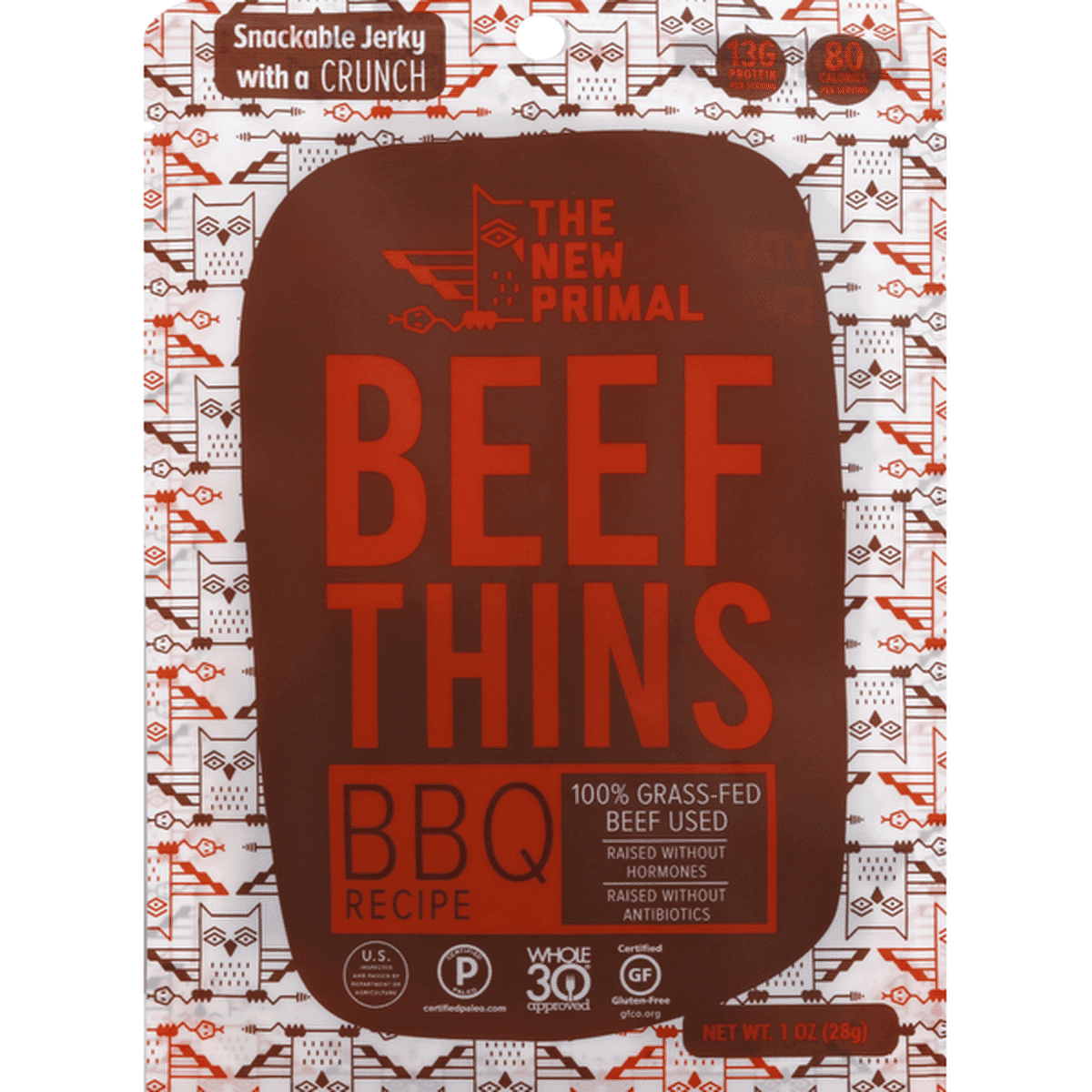 The_New_Primal BBQ Beef Thins 100% Grass-Fed Beef (1 oz) Delivery or ...