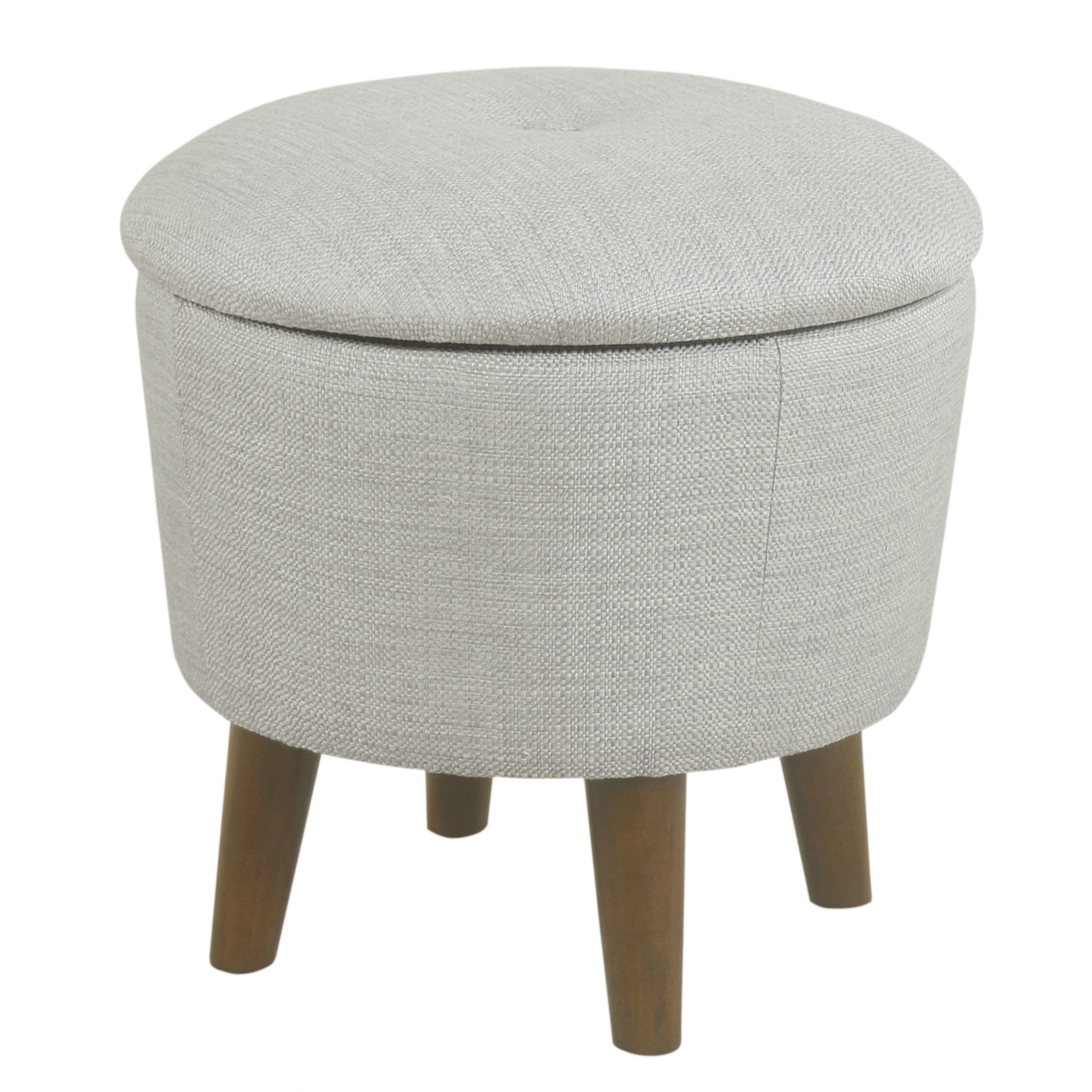 10 Photos Wool Round Pouf Ottomans