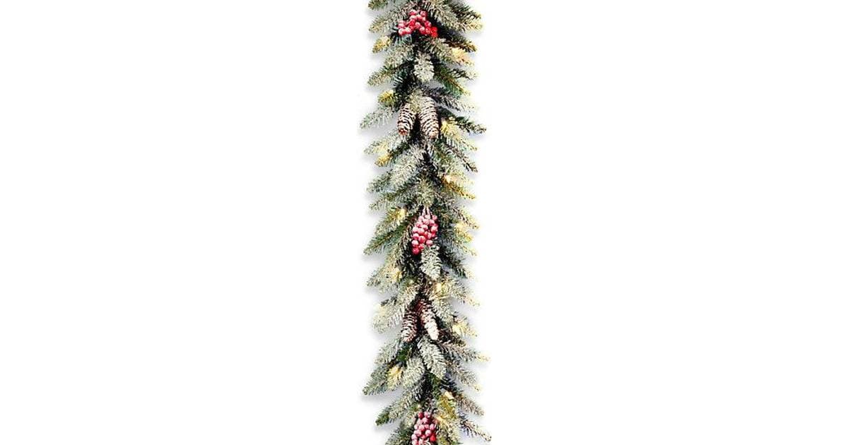 National Tree Company Dunhill Fir Pre Lit Garland with Clear Lights ...