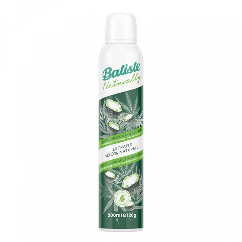 Pack de 6 - Batiste - Shampooing sec Naturally Coco et Chanvre