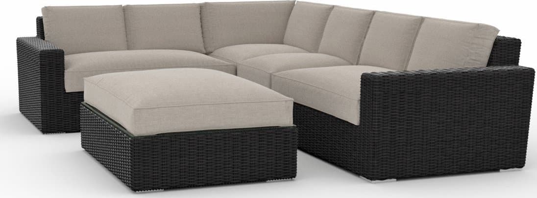 Toja Patio Furniture Turo 5 Piece Outdoor Sectional Sofa Set with ...