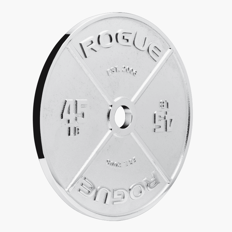 Rogue Calibrated KG Steel Plates 2.0 - Chrome | Rogue Fitness