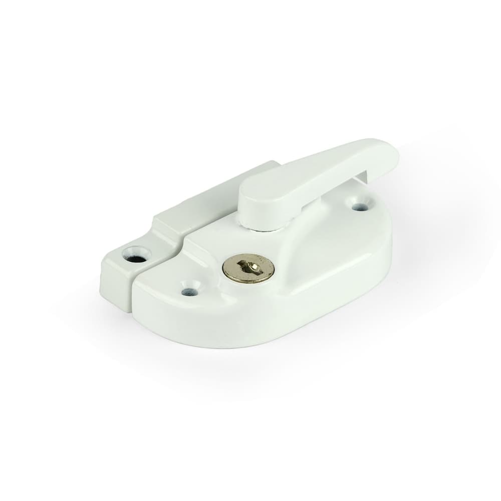 Sash Window Cam Lock Contract Version White - Sash Hardware