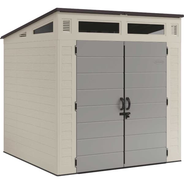 Suncast 7x7 Modern Storage Shed Kit - Vanilla (BMS7781)