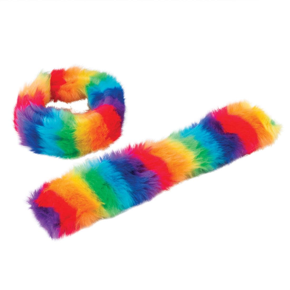 Plush Rainbow Slap Bracelets - Toy Bracelets from SmileMakers