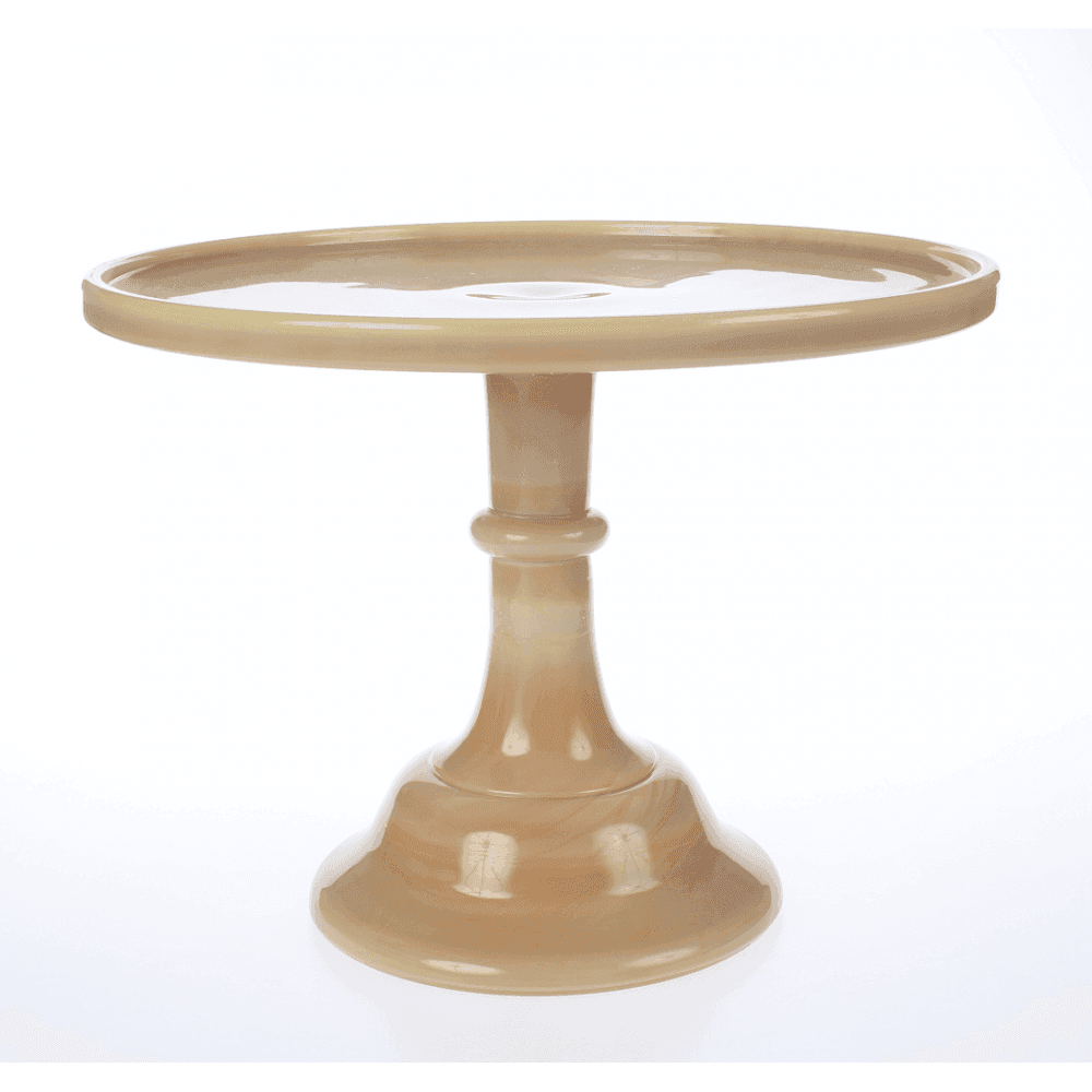 Mosser 12" milk glass cake pedestal stand - Caramel - Presentation from ...