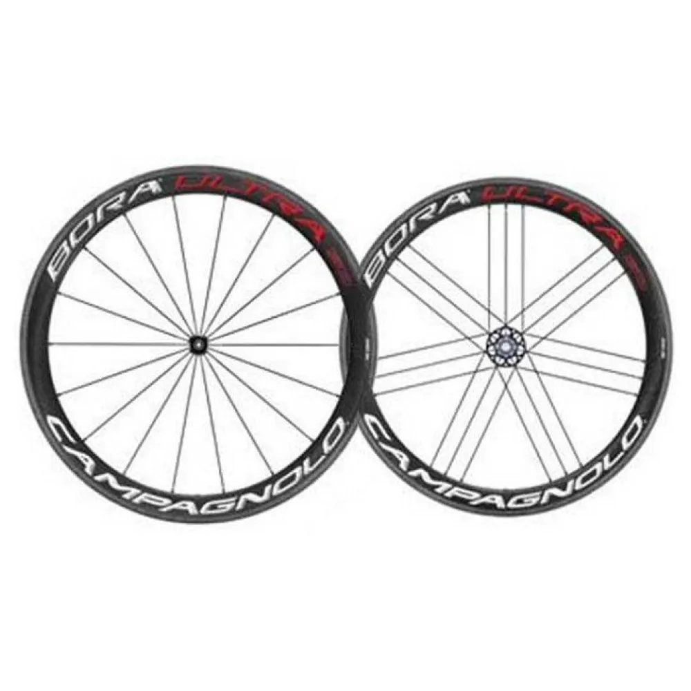 Campagnolo Bora Ultra 50 Tubular Road Wheel Set, Black | Bikeinn